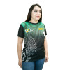 Футболка с полной запечаткой женская, модель с коротким рукавом, материал бифлес
