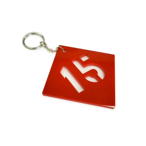 Бирка из акрила односторонняя, с гравировкой