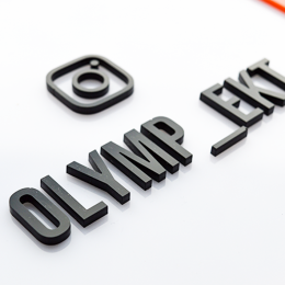 Табличка двухслойная, материал: акрил