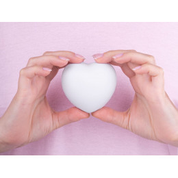 Антистресс «Сердце», белый
