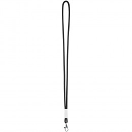 Шнурок для бейджа Tube Metal, черный