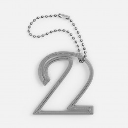 Подвеска Symbol, 3D-печать на заказ, цифра 2