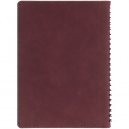 Ежедневник Spring Urban на заказ, недатированный, бордовый