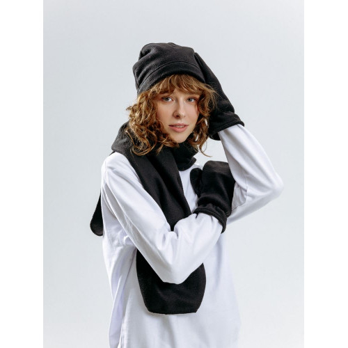 Шарф Fleecy, черный