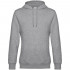 Толстовка с капюшоном унисекс King, серый меланж