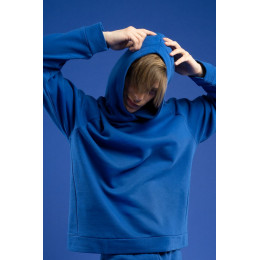 Худи унисекс H1, синее