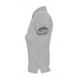 Рубашка поло женская People 210, серый меланж