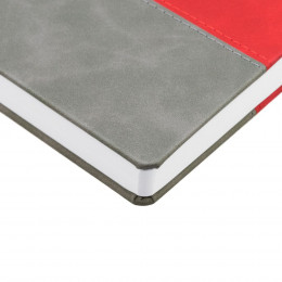 Ежедневник Horizon, недатированный, серый с красным