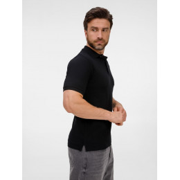 Рубашка поло унисекс Upswing, черная