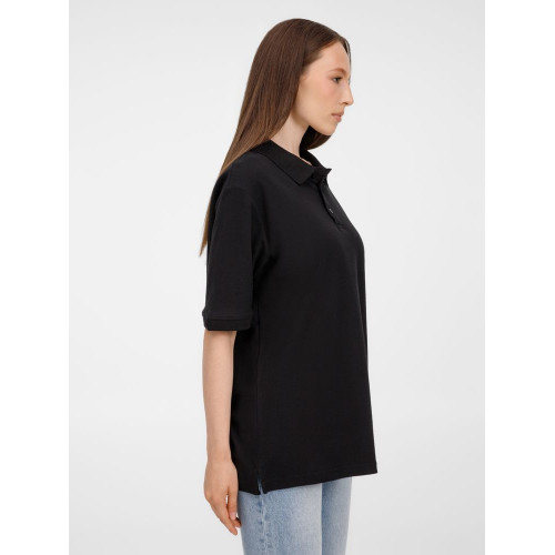 Рубашка поло унисекс Upswing, черная