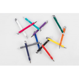 Ручка шариковая Keskus Soft Touch, белая