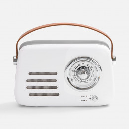 Bluetooth-колонка с радио Retronica, белая