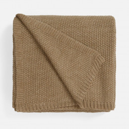 Плед Longview, коричнево-бежевый меланж