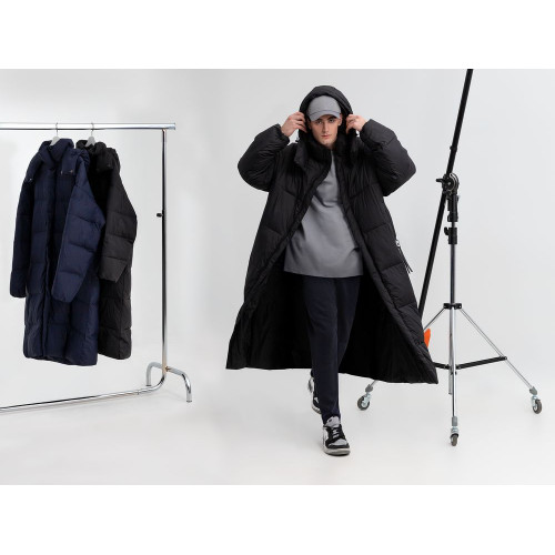 Пуховик унисекс Kapsula, серый