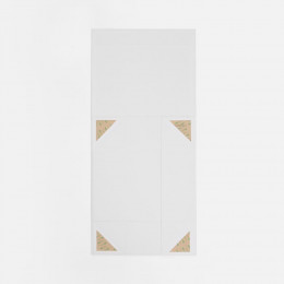 Коробка складная Quadra Fold, белая