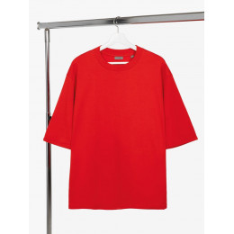 Футболка оверсайз унисекс Kosmos 2.0, красная (алая)