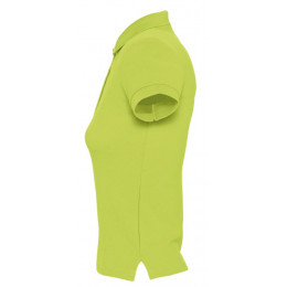 Рубашка поло женская People 210, зеленое яблоко