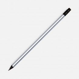 Карандаш простой Triangle Black с ластиком, серебристый