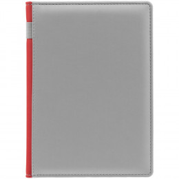 Ежедневник Spain Shall на заказ, недатированный, серый с красным