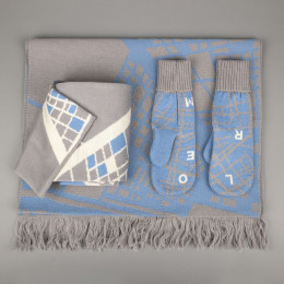 Шарф на заказ Tricksy Classic Net, L, полушерсть