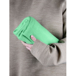 Флисовый плед Warm&Peace, светло-зеленый