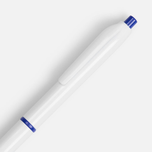 Ручка шариковая Bright Pop, белая с синим