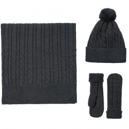 Варежки Heat Trick, темно-серый меланж (асфальт)