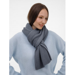 Шарф Nobilis Mono, серый (стальной)