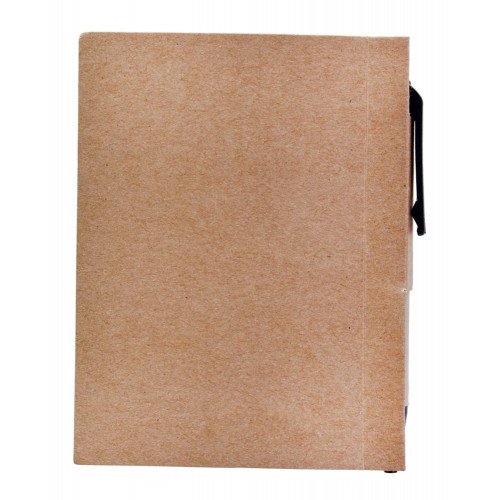 Мини-блокнот Eco Light с ручкой с черными элементами