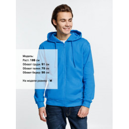Толстовка на молнии с капюшоном Siverga 2.0, бирюзовая