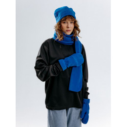 Варежки Fleecy, ярко-синие