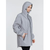Парка Manifest из светоотражающей ткани, серая
