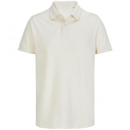 Рубашка поло унисекс Pacific, светло-бежевая (неокрашенная)