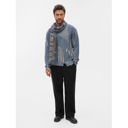 Шарф Denim XXL на заказ, полушерсть