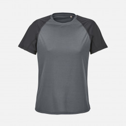 Футболка спортивная женская Vortex Women, черная с темно-серым