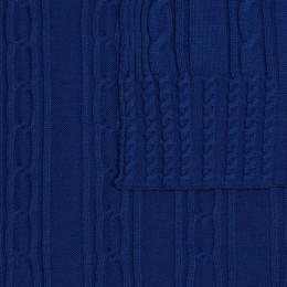 Плед Remitti, темно-синий (кобальт)