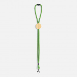 Шнурок для бейджа Tube Wood, зеленый