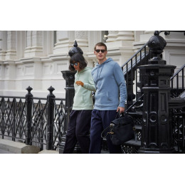 Толстовка с капюшоном женская Queen, ярко-синяя