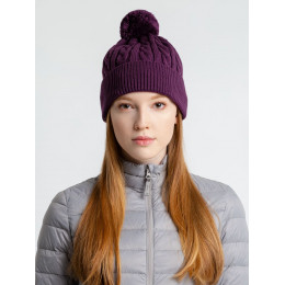 Шапка Heat Trick, баклажановая