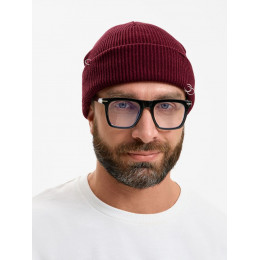 Шапка Ribelle, темно-красная (винная)