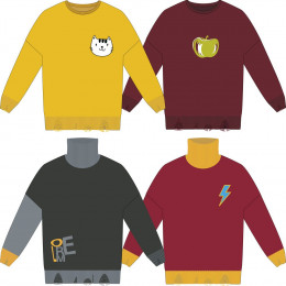 Свитер оверсайз Tricksy Net Grunge на заказ, полушерсть