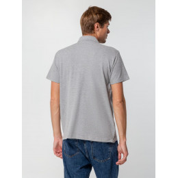 Рубашка поло мужская Spring 210, серый меланж