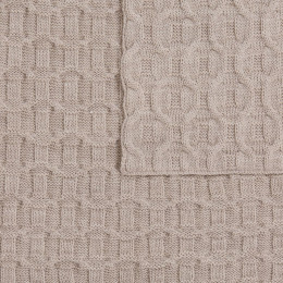 Плед Braidera, бежевый меланж