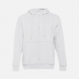 Толстовка мужская на молнии с капюшоном Amsterdam, белая