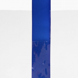 Шопер Clear Fest, ver.2, прозрачный с синими ручками