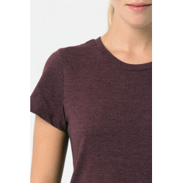 Футболка женская Regent Fit Women, бордовый меланж