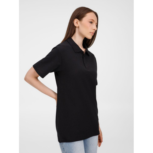 Рубашка поло унисекс Tervise, черная