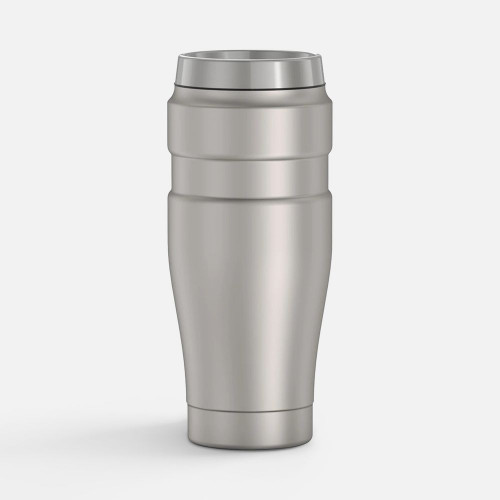 Термокружка King 470, серебристая (стальная)
