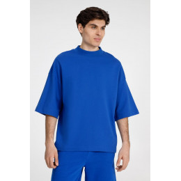 Футболка оверсайз унисекс T9, синяя