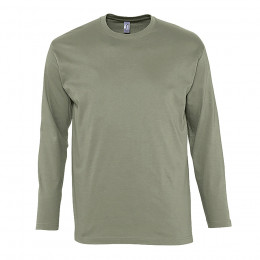 Футболка мужская с длинным рукавом MONARCH, хаки, S, 100% хлопок, 150 г/м2